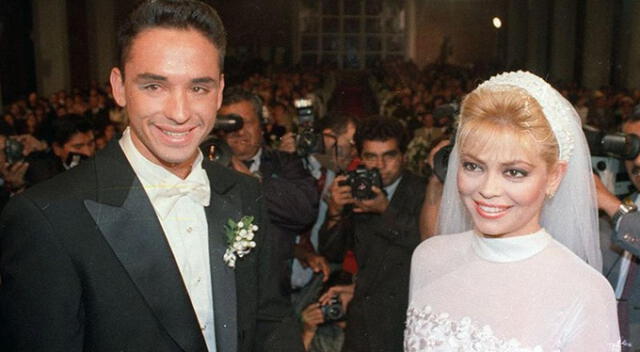 Gisela Valcárcel y Roberto Martínez se casaron en 1995. Foto: difusión   