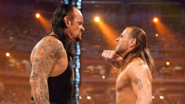 The Undertaker puso punto final a la carrera de Shawn Michaels tras derrotarlo en la lucha Racha vs. Carrera. Foto: WWE   