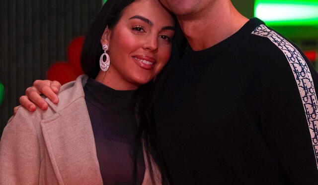 Georgina Rodríguez y Cristiano Ronaldo.   