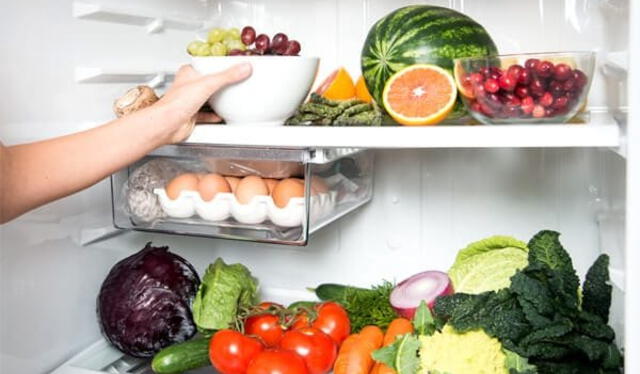 Organizar los alimentos en la refrigeradora es importante para evitar la contaminación cruzada. Foto: Sabor y Estilo   