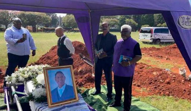  Siva Moodley fue enterrado casi 600 días después de su muerte a causa de una enfermedad. Foto: Iglesia del Destino    