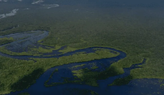  El río Amazonas carece de puentes y las personas debe cruzarlo en bote. Foto: AFP   