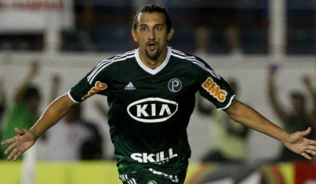Hernán Barcos tuvo un exitoso paso por el fútbol de Brasil. Foto: Palmeiras.   