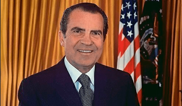  Richard Milhous Nixon fue el trigésimo séptimo presidente de los Estados Unidos entre 1969 y 1974. Foto: The National Constitution Center    
