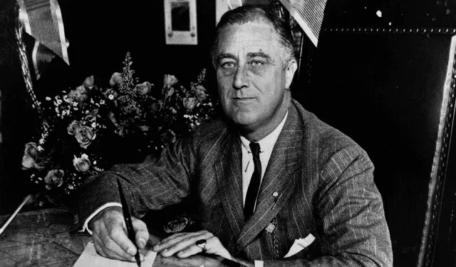  Franklin Delano Roosevelt ejerció como 32.º presidente de Estados Unidos desde 1933 hasta su muerte en 1945. Foto: NPR  
