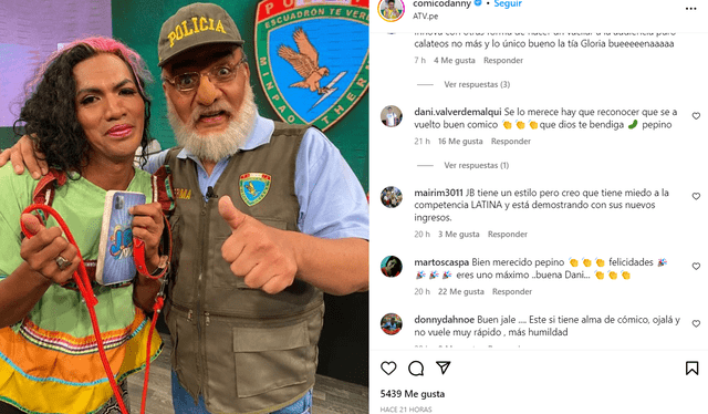  Cómico 'Pepino' debutará en "JB en ATV". Foto: Instagram/Danny Rosales 