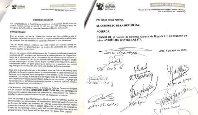  El pedido de moción de censura fue anunciado por Montoya durante el Pleno. Foto: composición LR   