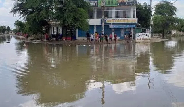  Así se encuentran los asentamientos de Piura a causa de las lluvias. Foto: La República    