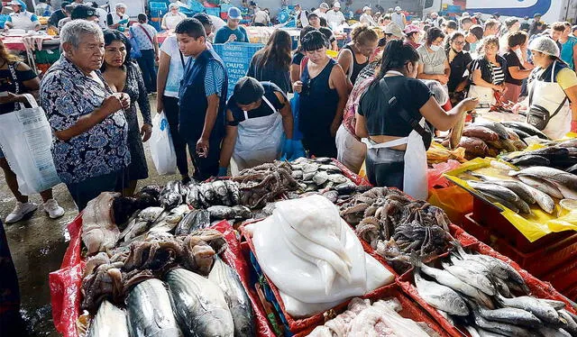 Pescados y mariscos. Precios podrían subir si hay escasez. Foto: Félix Contreras/La República   