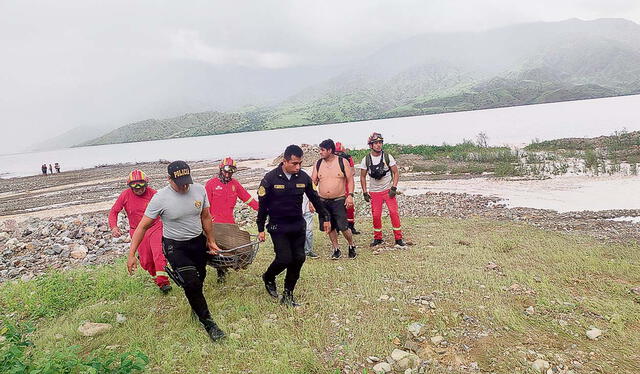 Cajamarca. Policía recuperó cuerpos de una madre y su hijo Foto: difusión   