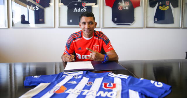 Cristian Palacios fue el máximo goleador de la 'U' de Chile en la temporada 2022. Foto: Universidad de Chile 