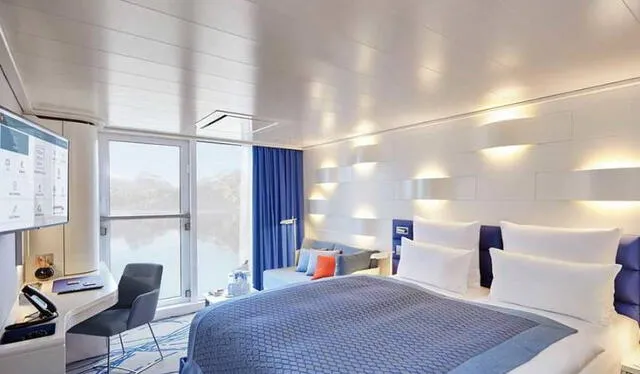 French Balcony Cabin en el Hanseatic Spirit. Foto: Hapag Lloyds Cruises   