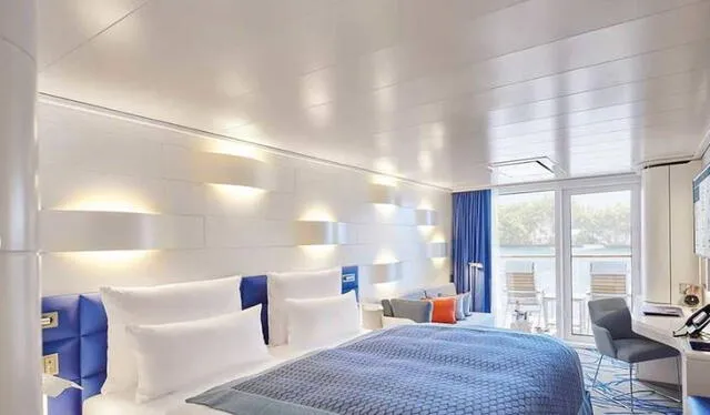 Balcony Cabin en el Hanseatic Spirit. Foto: Hapag Lloyd Cruises   