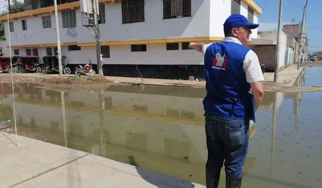  El centro de salud de San Antonio está rodeado de agua de lluvia y residuales. Foto: Defensoría del Pueblo    