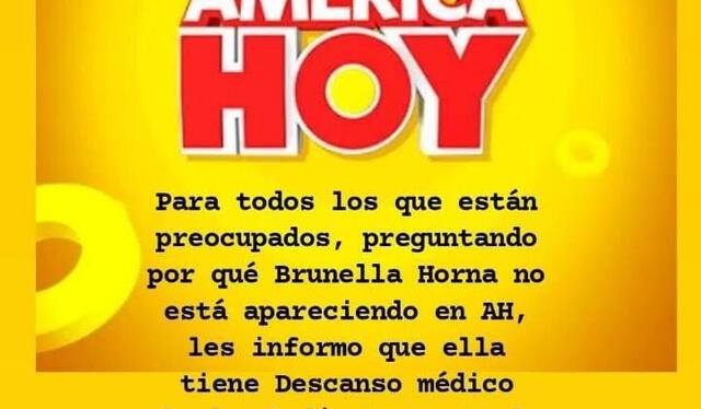  Productor de América hoy se pronuncia sobre ausencia de Brunella Horna. Foto: captura de Instagram   