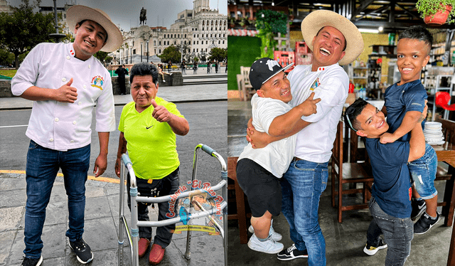  Eddy Morales y ‘los bebés’ divierten a los seguidores con retos y paseos limeños. Foto: Facebook    