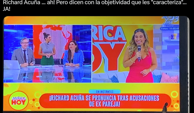  "América hoy" causa indignación en redes. Foto: Twitter 