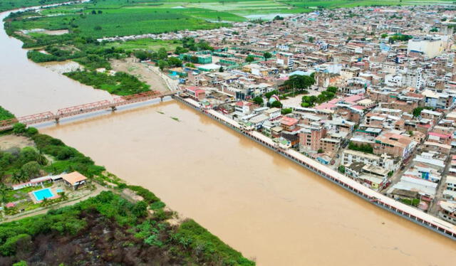 Inundación del río Tumbes en el 2023. Foto: Andina   