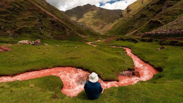  Río Rojo en Cusco sorprende por su belleza. Foto: Domingo Atao-Kallpa Adventure   