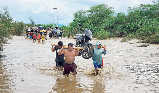 Las lluvias han activado decenas de quebradas en Piura. Foto: difusión   