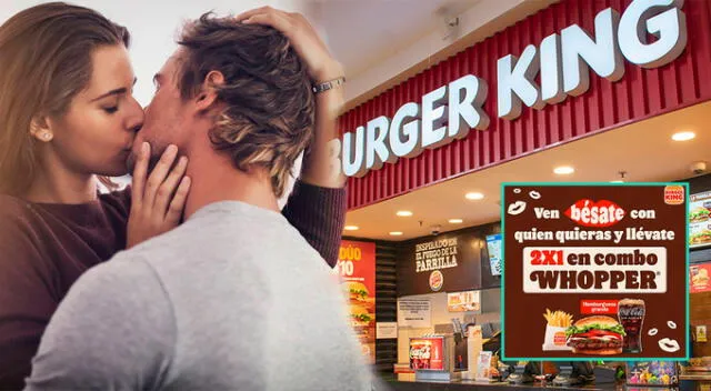Burger King te premiará en el Día del Beso, por eso no te lo puedes perder. Foto: composición GLR   