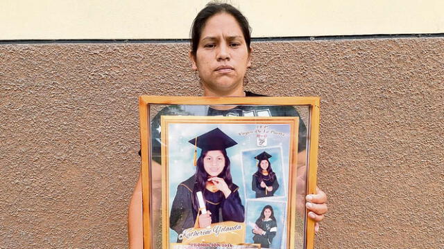 Dolor. Cinthya, madre de Katherine, pide cadena perpetua. Foto: difusión   