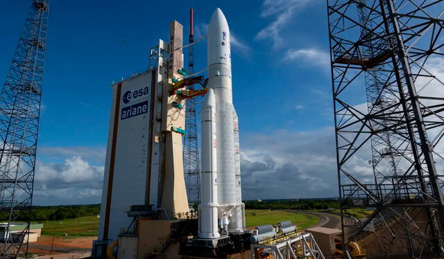  Un cohete Ariane 5 sacará a la nave JUICE de la atmósfera terrestre. Foto: ESA    