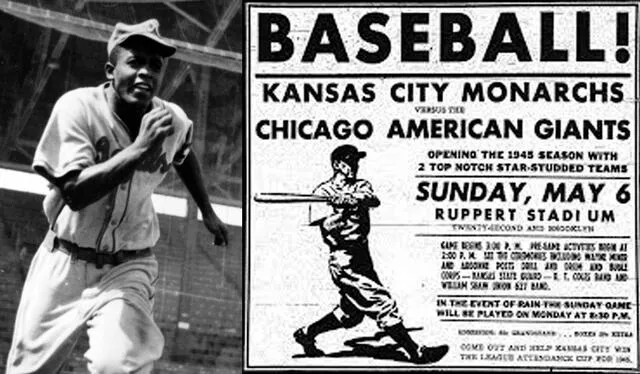 Jackie Robinson jugó la temporada de 1945 en la Negro League. Al año siguiente, pasó a las Ligas Menores. Foto: composición LR/National Baseball Hall of Fame   