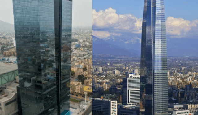La Gran Torre Santiago supera por 32 pisos al edificio más alto del Perú. Foto: composición LR/Banco de la Nación/Megaconstrucciones   