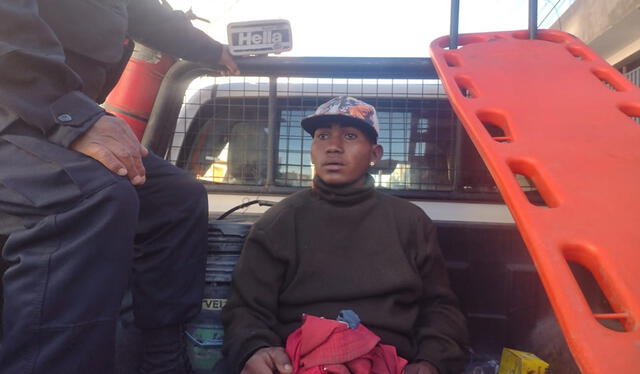  Luis Mateo Pajaro Herrera fue intervenido y acusado de atacar a un conductor de mototaxi. Foto: Puno Noticias 