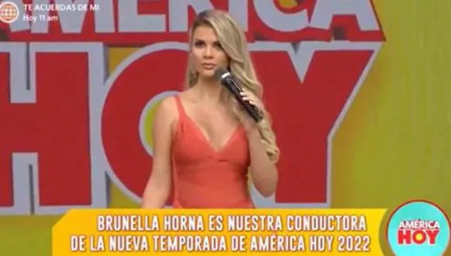 Brunella Horna deja "América hoy". Foto: captura/América TV   