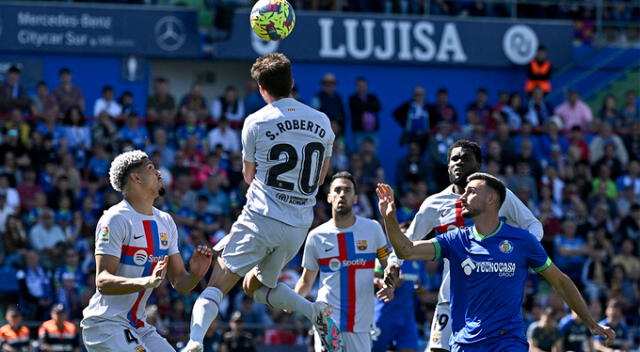 Sergi Roberto fue sustituido por lesión durante el partido contra Getafe. Foto: La Liga   