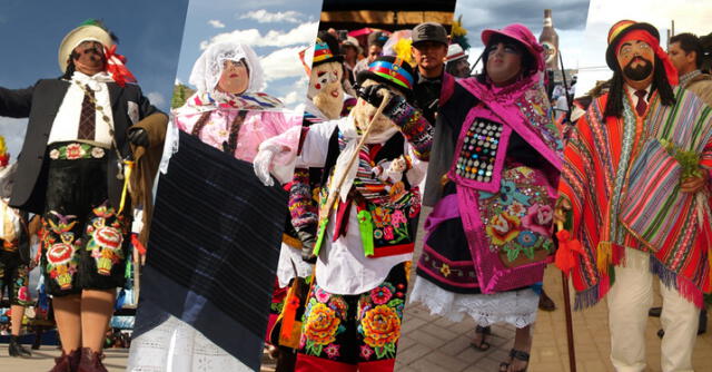 Estos son los personajes de la danza típica. Foto: bicentenario.gob.pe   