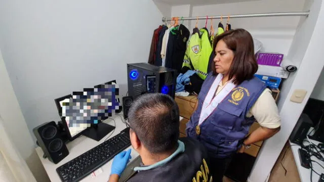 Fiscalía encontró imágenes y videos en computadoras y celulares. Foto: Ministerio Público   