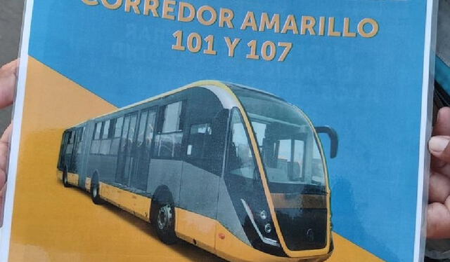 Afiche sobre cierre de operaciones del corredor amarillo. Foto: @distrado/Twitter   