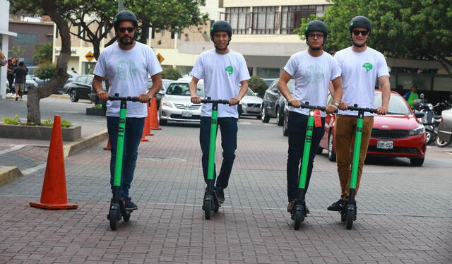  Los scooter de GRIN Perú buscaban ser una alternativa de movilidad sostenible. Foto: Andina / difusión   