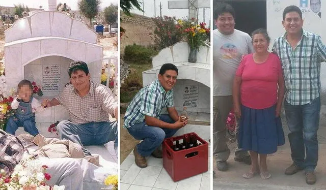  Kike Urcia visita cada año la tumba de Edwin Alcántara y también a la madre de su amigo, la señora Herliza Limay Castillo. Foto: Kike Urcia/Facebook<br><br>    