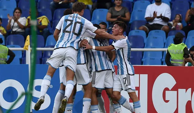 Argentina clasificó al Mundial Sub-20 en su condición de anfitriona. Foto: AFP   