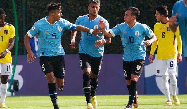 La selección de Uruguay fue la segunda mejor del Sudamericano Sub-20, solo por detrás de Brasil. Foto: AFP   