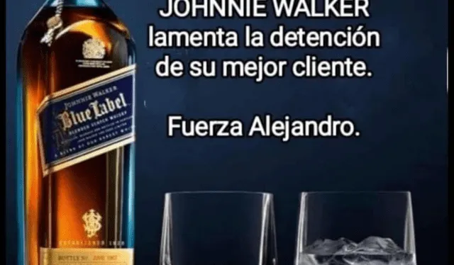 Meme sobre Alejandro Toledo sobre marca de licor. Imagen: Twitter   