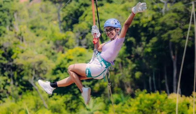  El canopy es una actividad que los turistas amantes de la adenalina amarán. Foto: Aventura.pe/Instagram    
