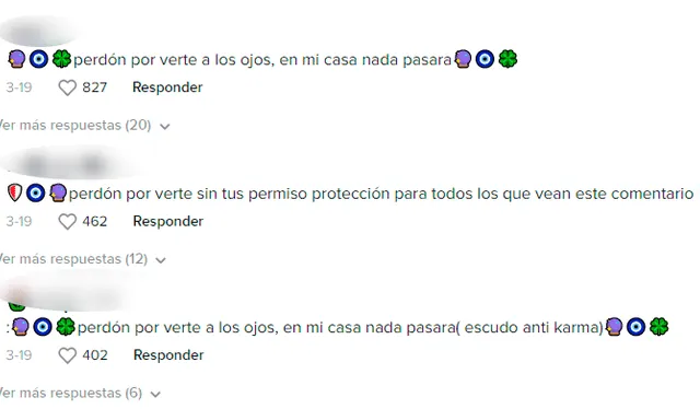  Los comentarios de los usuarios en un video de terror de TikTok. Foto: TikTok   