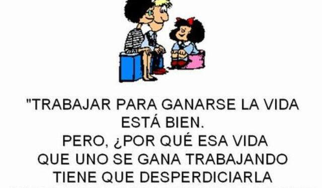 Cuestionamientos de Mafalda. Foto: Twitter   
