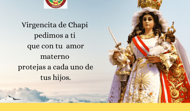  Virgen de Chapi 2023: frases e imágenes para para la patrona de Arequipa. Foto: Municipalidad de San Juan de Siguas   