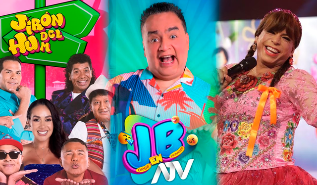  "Jirón del humor" se enfrentó a "JB en ATV" y "El Reventonazo" por tercera vez. Foto: composición/Jirón del humor/JB en ATV/Instagram/difusión   