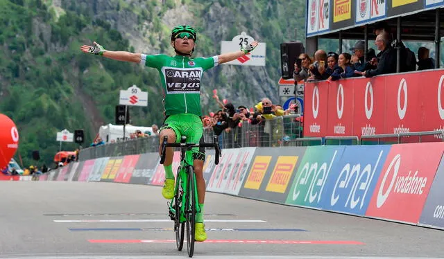 Einer Rubio se quedó con el segundo lugar del Giro de Italia sub-23, 2019. Foto: Giro d'Italia U23/Facebook   