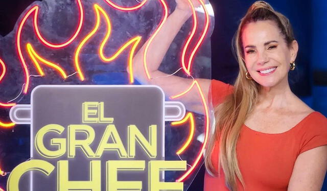  Karina Calmet estuvo en la conferencia de prensa del nuevo programa de Latina TV. Foto: Instagram/"El gran chef: famosos"   