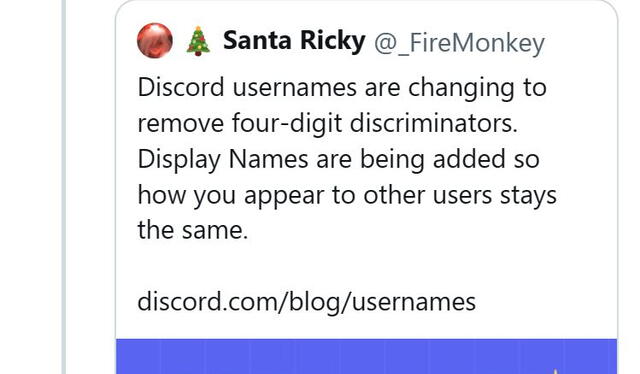  Quejas de usuarios por la nueva decisión de Discord con los nombres de usuario. Foto: Twitter   