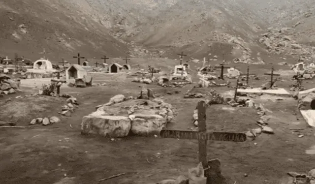El 'cementerio fantasma' de Lurigancho-Chosica es ubica muy cerca de Campo Fe de Huachipa. Foto: captura de YouTube   