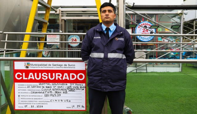  La veterinaria no contaba con autorización para colocar sillas en el exterior. Foto: Municipalidad de Surco    